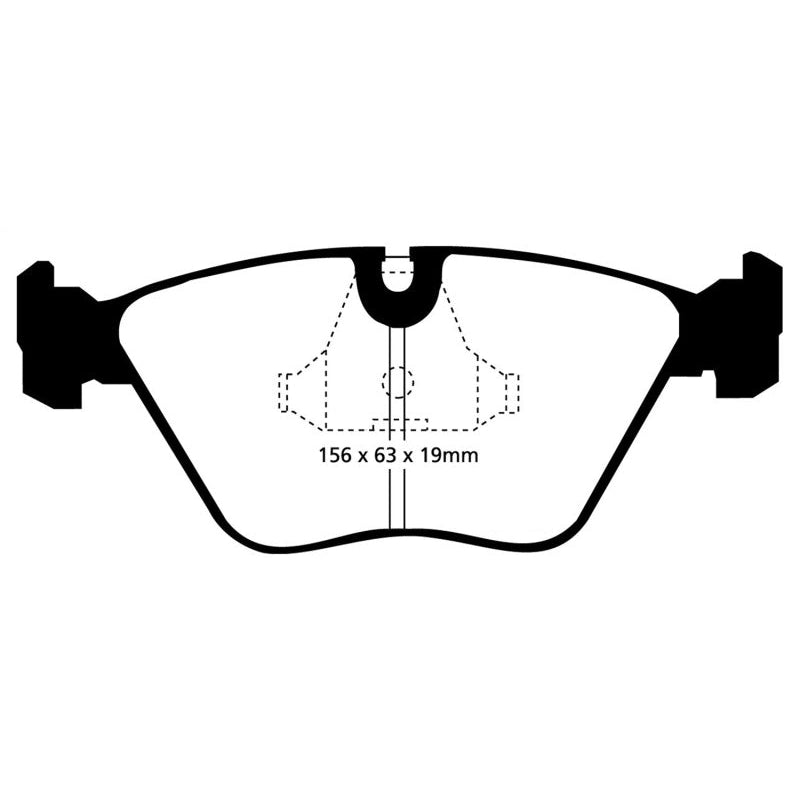 EBC Redstuff Brake Pads -  92-95 BMW M3 3.0 (E36) - Front Brake Pads