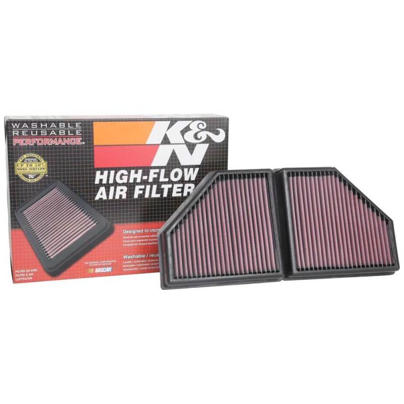 K&N 16-19 BMW 750i L6-4.4L F/I Replacement Drop In Air Filter