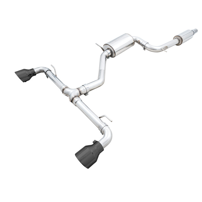 AWE 2022+ Volkswagen GTI MK8 Touring Edition Exhaust - Diamond Black Tips