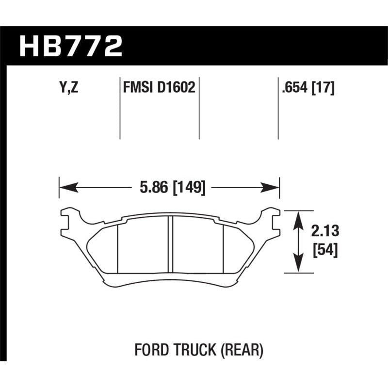 Hawk 2012-2016 Ford F-150 / Full-Size Trucks and SUV - LTS Street Brake Pads - T1 Motorsports
