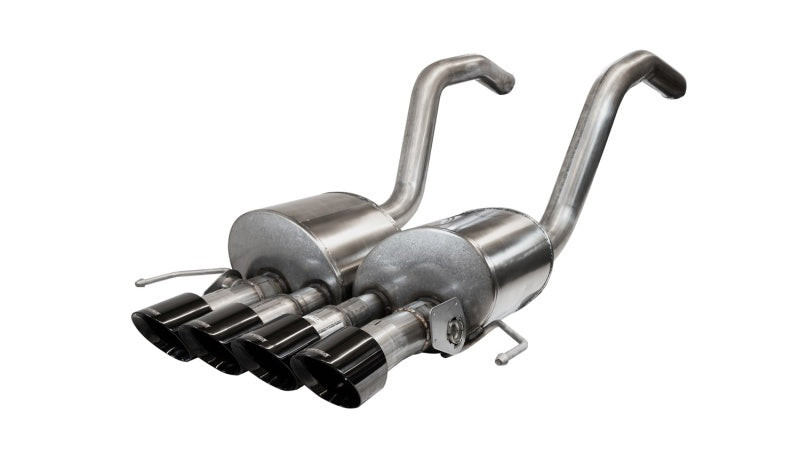 Corsa 2.75in Xtreme Axle-Back w/ Factory NPP & Quad Black Tips - 2015-2019 Chevrolet Corvette C7 Z06 6.2L