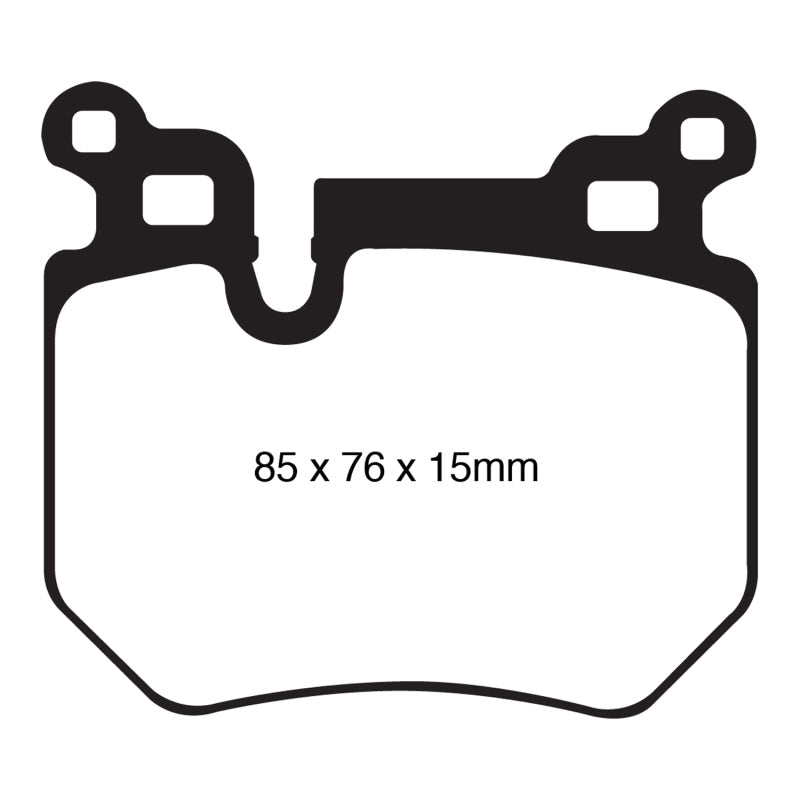 EBC Redstuff Brake Pads -  08-10 BMW 135 3.0 Twin Turbo - Rear Brake Pads