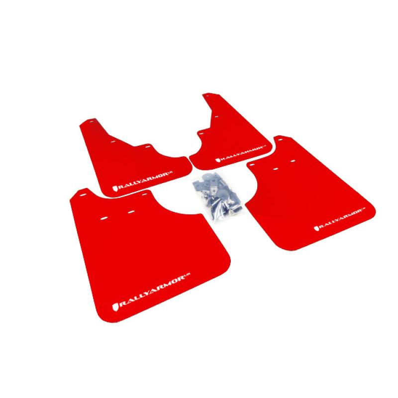 Rally Armor 09-13 Subaru Forester Red UR Mud Flap w/ White Logo