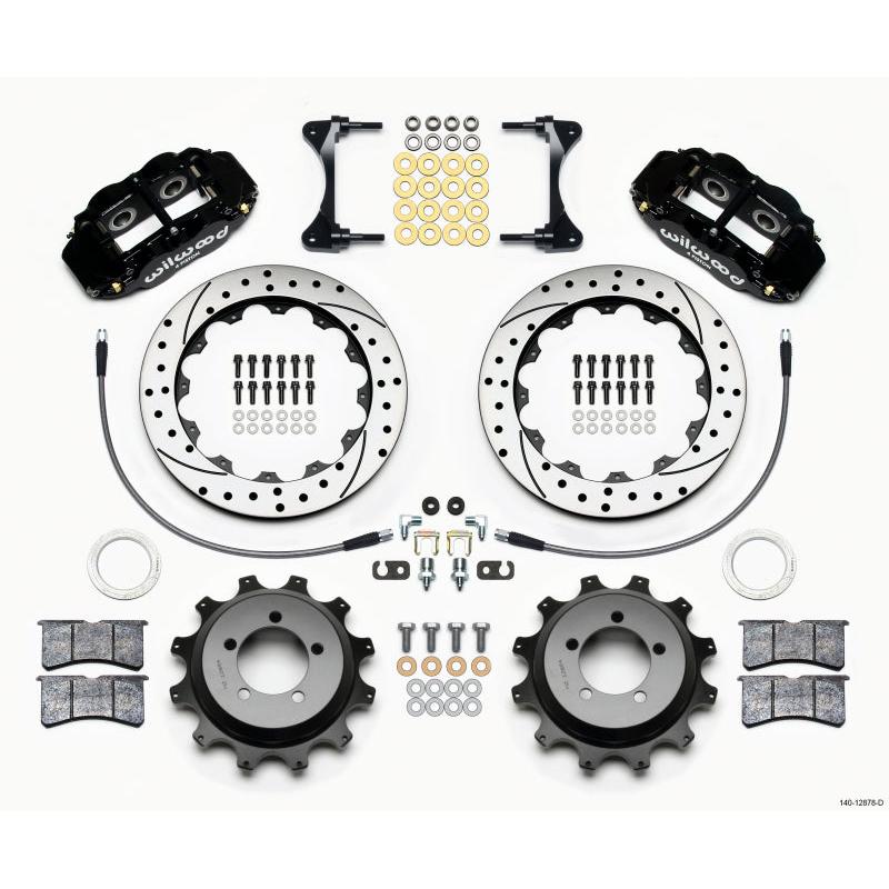 Wilwood Narrow Superlite 4R Rear Kit 12.88in Drilled 99-05 WRX / 99-07 Impreza - T1 Motorsports