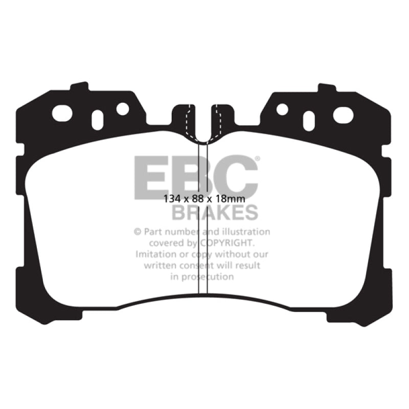 EBC Redstuff Brake Pads -  07+ Lexus LS460 4.6 - Front Brake Pads