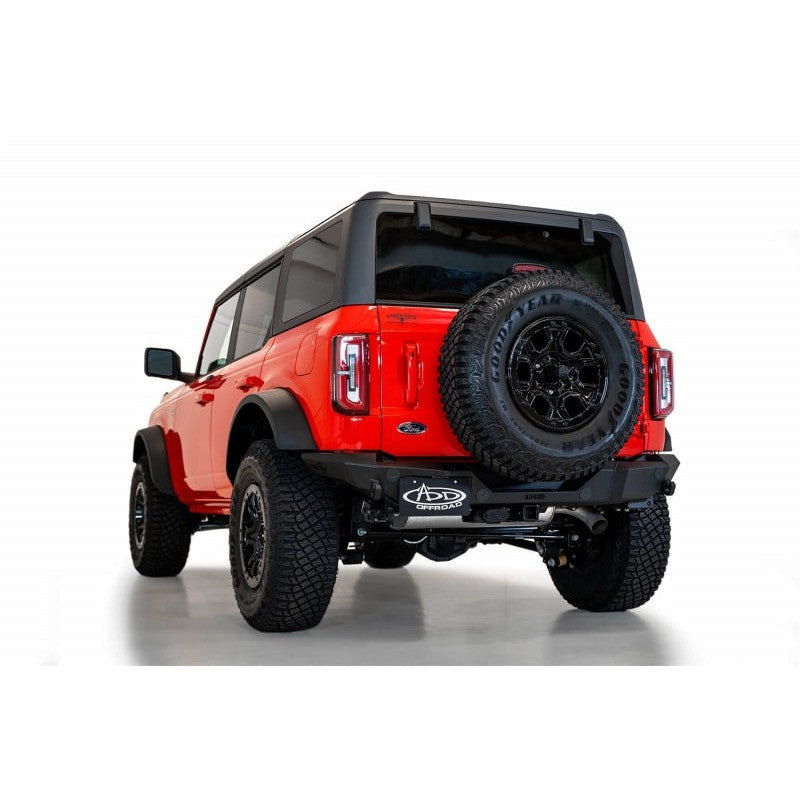 Addictive Desert Designs 2021+ Ford Bronco Rock Fighter Rear Bumper - Hammer Black