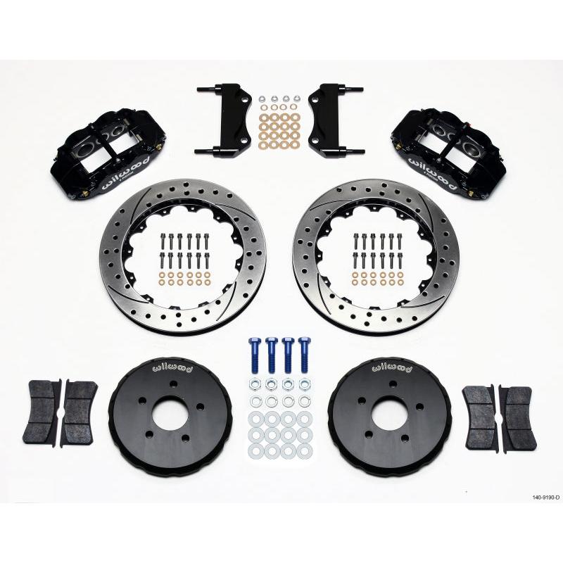 Wilwood Narrow Superlite 6R Front Hat Kit 13.06in Drilled Nissan 350Z/Fiti G35 - T1 Motorsports