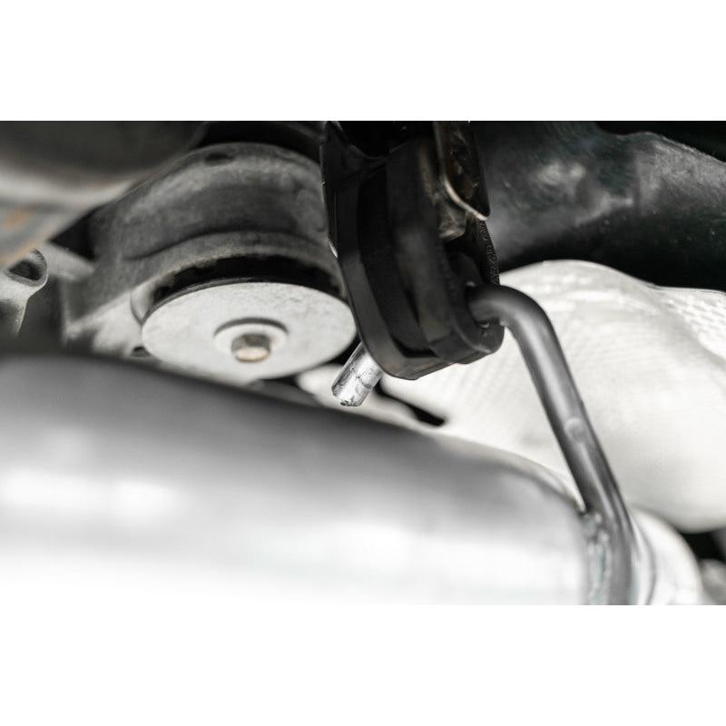 MBRP 15-16 Dodge Challenger 5.7L HEMI SS 3in Quad Split Rear Exit w/ Carbon Fiber Tips - T304 - T1 Motorsports