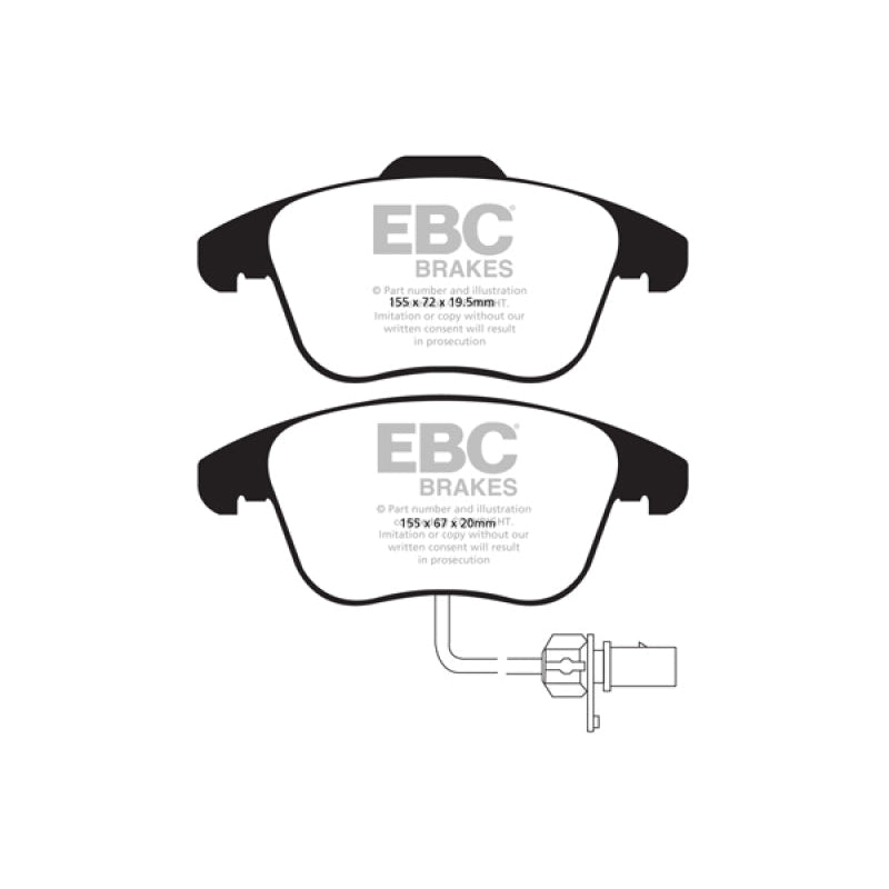 EBC Redstuff Brake Pads -  10+ Audi A5 2.0 Turbo - Front Brake Pads