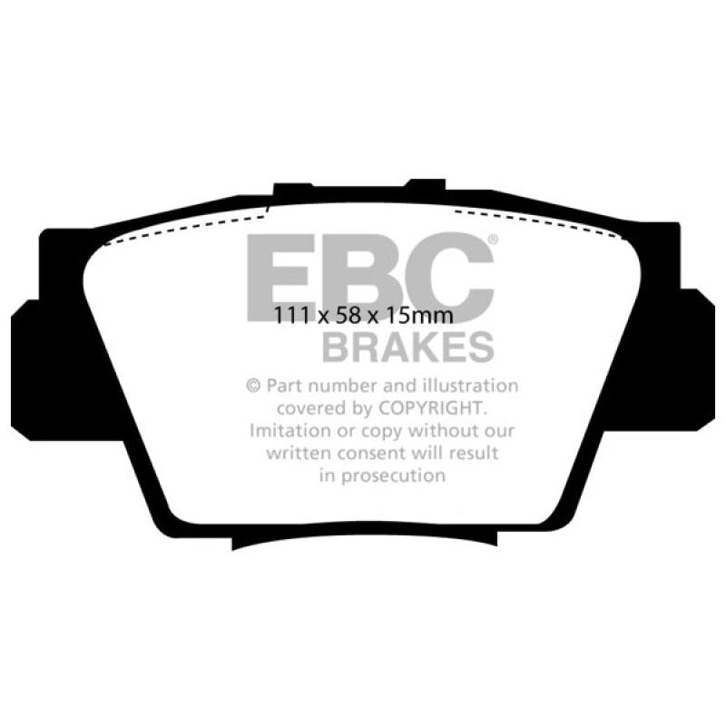 EBC Redstuff Brake Pads -  91-96 Acura NSX 3.0 - Rear Brake Pads