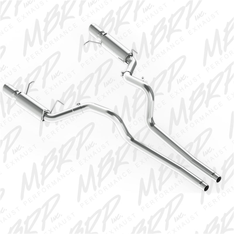 MBRP 11-14 Ford Mustang GT 5.0L Dual Split Rear Race Version AL 3in Cat Back Exhaust System - T1 Motorsports