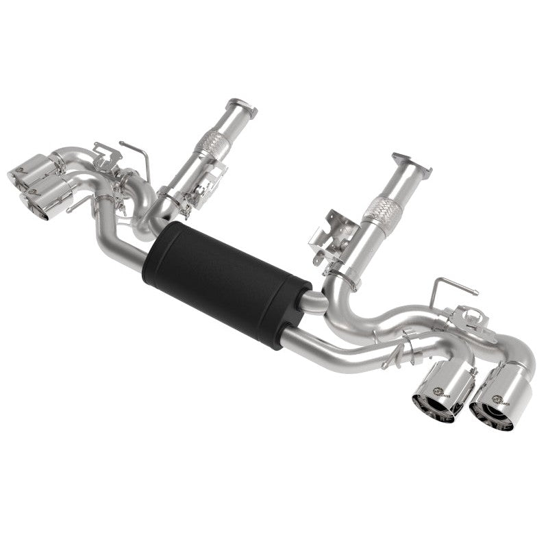 aFe MACH Force-Xp 3in to 2-1/2in 304SS Cat-Back 2020 Chevy Corvette (C8) 6.2L - Polished Tip