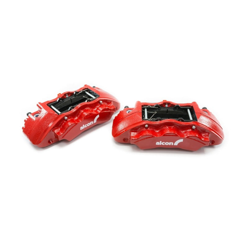 Alcon Ford 2019+ Ranger / 2020+ Bronco 350x34mm Rotors 6-Piston Red Calipers Front Brake Upgrade Kit - T1 Motorsports