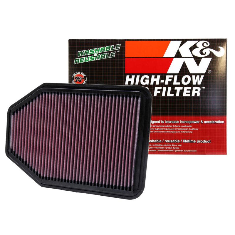 K&N 07-10 Jeep Wrangler 3.8L V6 Drop In Air Filter
