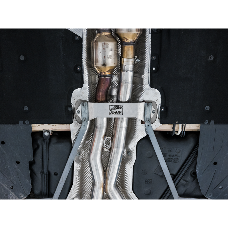 AWE Tuning BMW F8X M3/M4 Track Edition Catback Exhaust - Chrome Silver Tips - T1 Motorsports