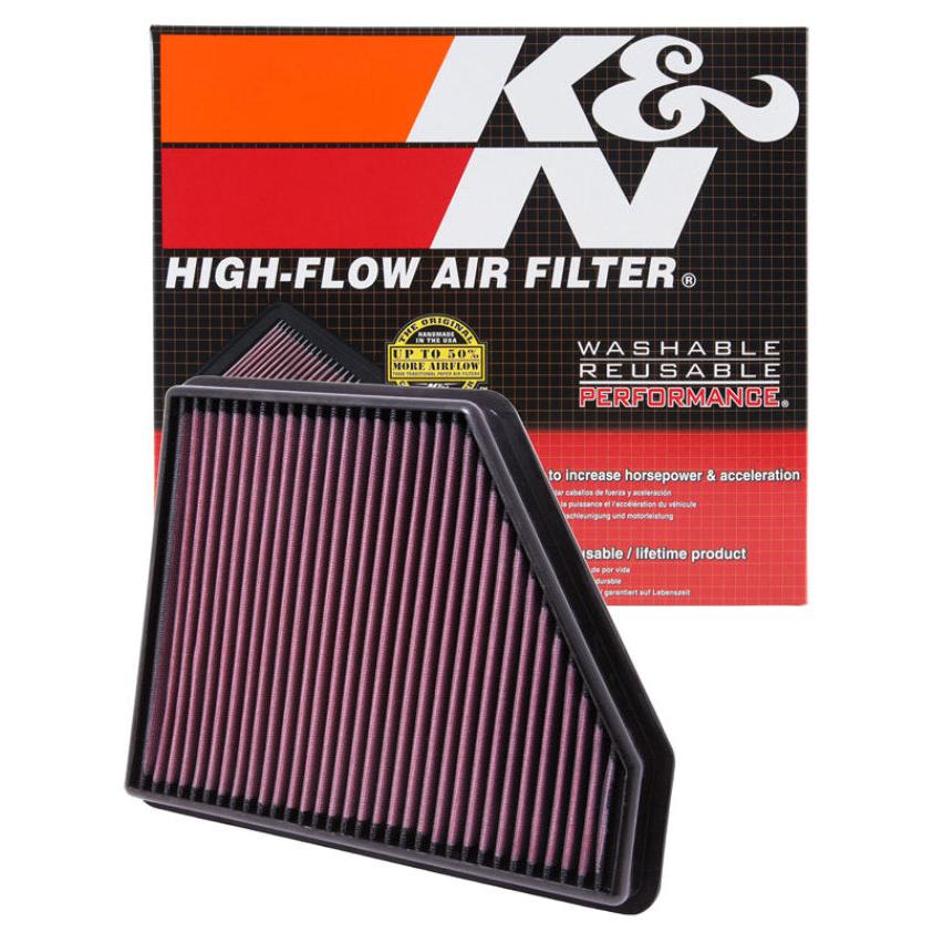 K&N 10 Chevy Camaro 3.6/6.2L Drop In Air Filter