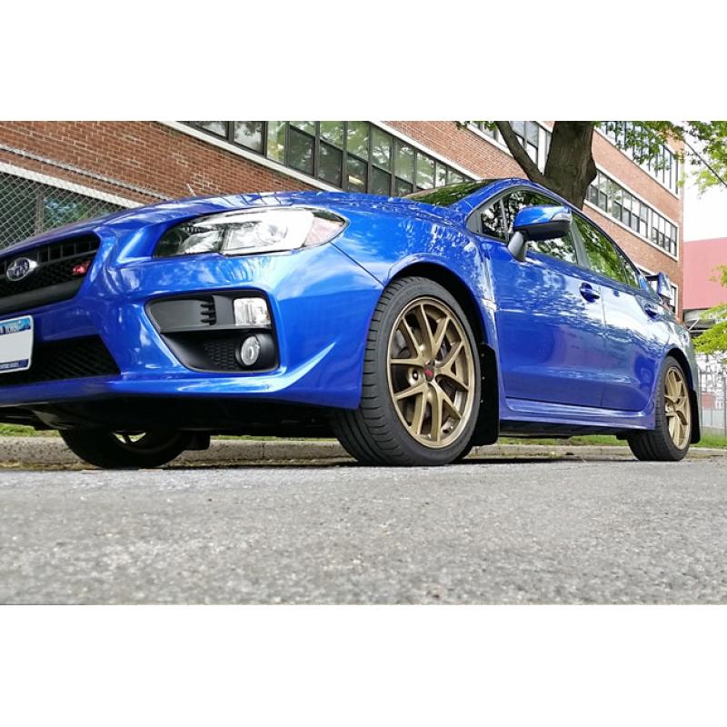 Rally Armor 15-21 Subaru WRX/STI (Sedan ONLY) White UR Mud Flap w/ Black Logo
