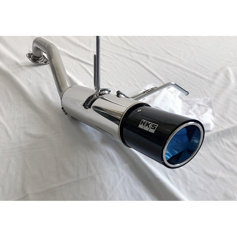 HKS Hi-Power Muffler w/ Carbon Tips - 2014+ Honda Fit