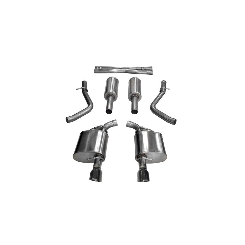 Corsa 17-18 Dodge Charger 5.7L V8 Xtreme Cat-Back Dual Rear Exit w/4.5in Black Tips - T1 Motorsports