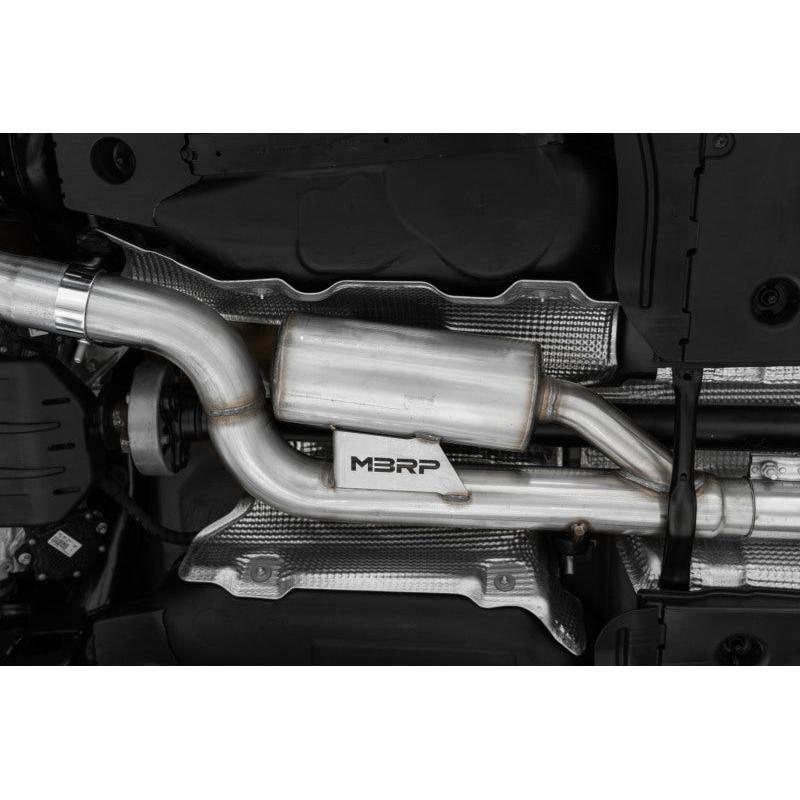 MBRP 2022 Volkswagon Golf R MK8 T304 Stainless Steel 3in Cat-Back, Quad Rear Exit- Carbon Fiber Tips - T1 Motorsports