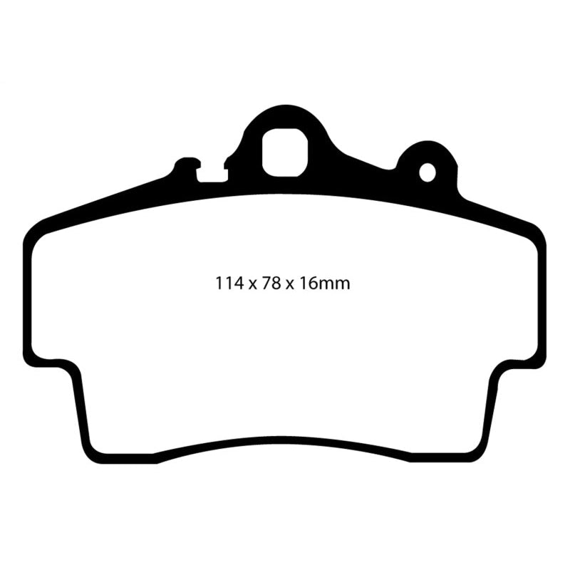EBC Redstuff Brake Pads -  97-99 Porsche Boxster (Cast Iron Rotors only) 2.5 - Front Brake Pads