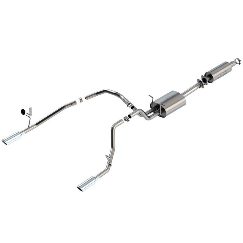 Borla 19-22 RAM 1500 3.6L V6 4DR 140.5/144.6/153.5 Wheel Base 2.25in S-Type Cat-Back Exhaust - T1 Motorsports