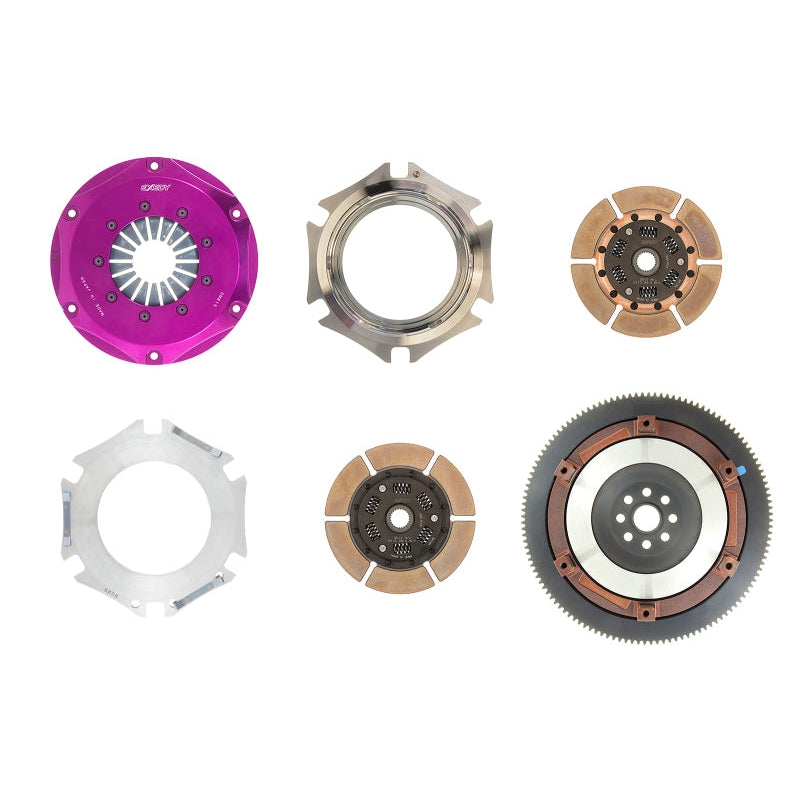 Exedy 2006-2006 Saab 9-2X Aero H4 Hyper Twin Cerametallic Clutch Sprung Center Disc Push Type Cover - T1 Motorsports