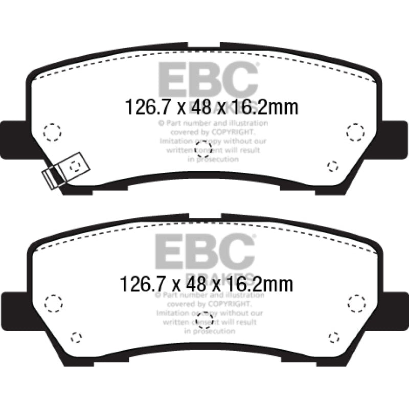 EBC Redstuff Brake Pads -  15+ Ford Mustang 2.3 Turbo Performance Pkg - Rear Brake Pads