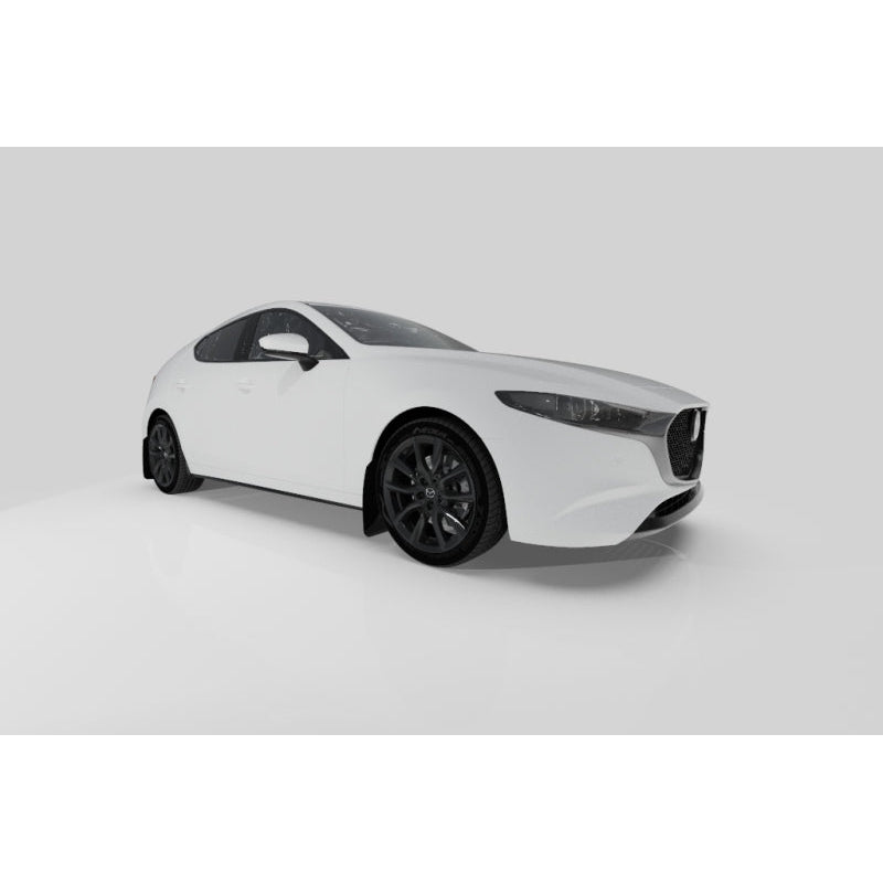 Rally Armor 19-22 Mazda3 GT Sport Hatch Black UR Mud Flap w/ Red Logo - T1 Motorsports