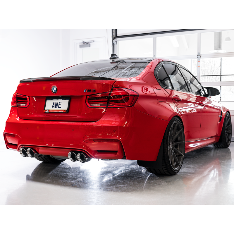 AWE Tuning BMW F8X M3/M4 SwitchPath Catback Exhaust - Chrome Silver Tips