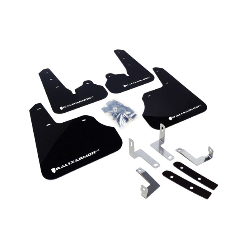 Rally Armor 12-16 Subaru Impreza Black UR Mud Flap w/ White Logo - T1 Motorsports