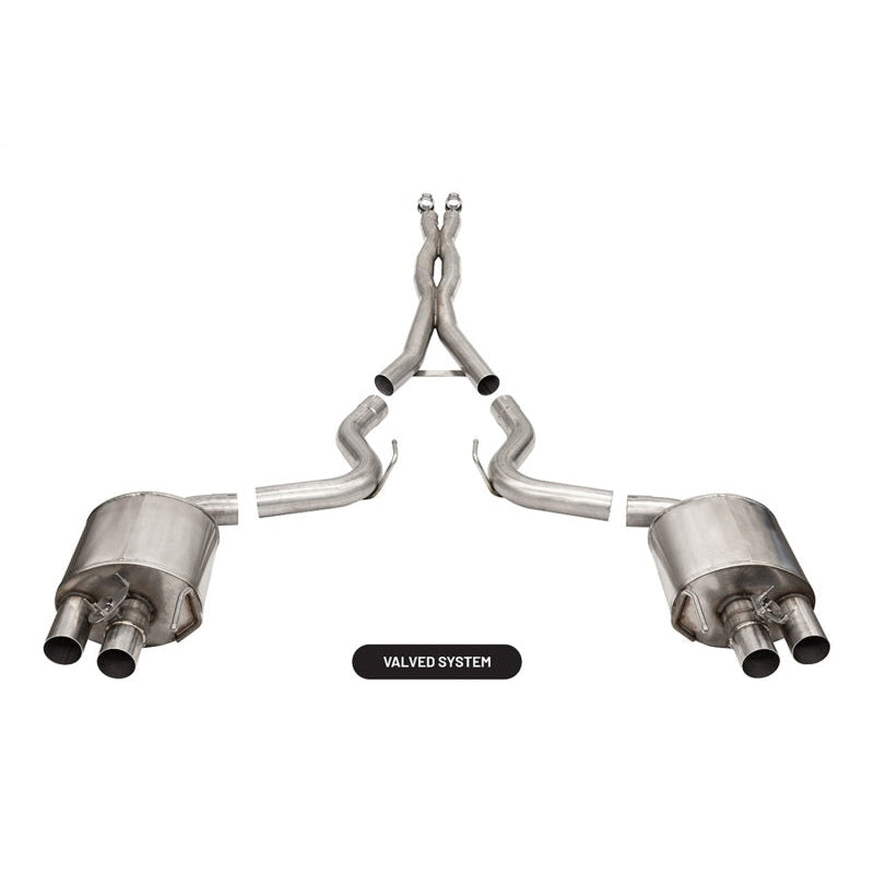 Corsa Xtreme Cat-Back Exhaust - 2015-2020 Ford Mustang GT350/R 5.2L V8
