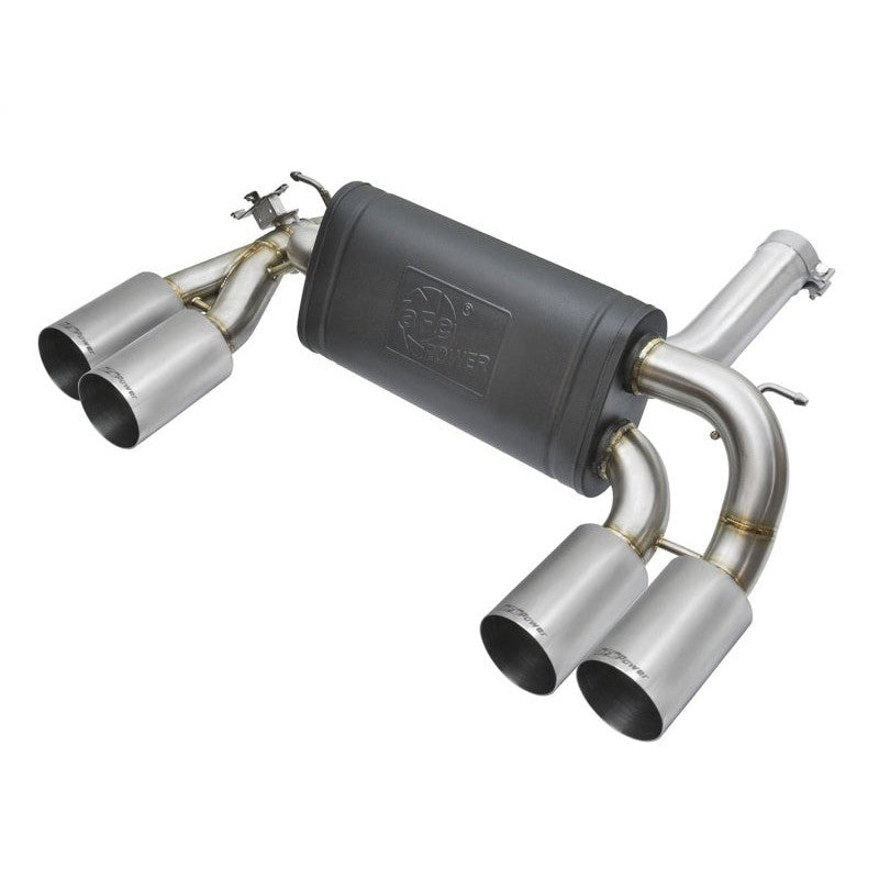 aFe MACHForce XP 3in - 2 1/2in Axle Back 304SS Exhaust w/ Polished Tips 16-17 BMW M2 (f87)