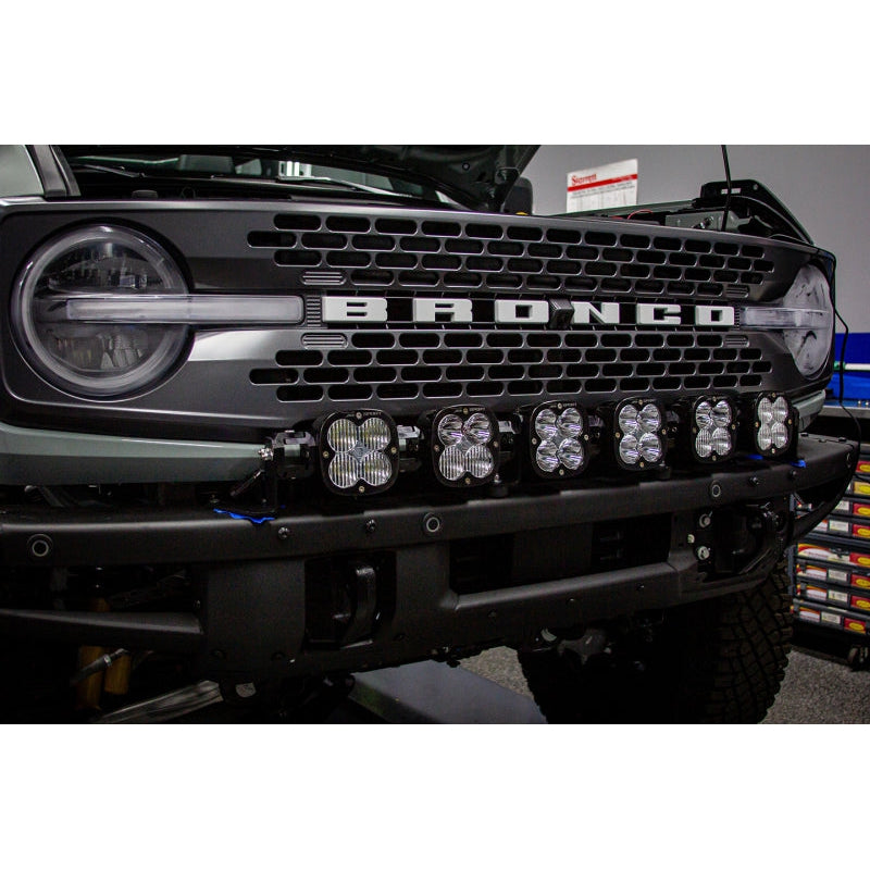 Baja Designs 2021+ Ford Bronco 6 XL Linkable Light Bar Kit Plastic Bumper Mount - T1 Motorsports