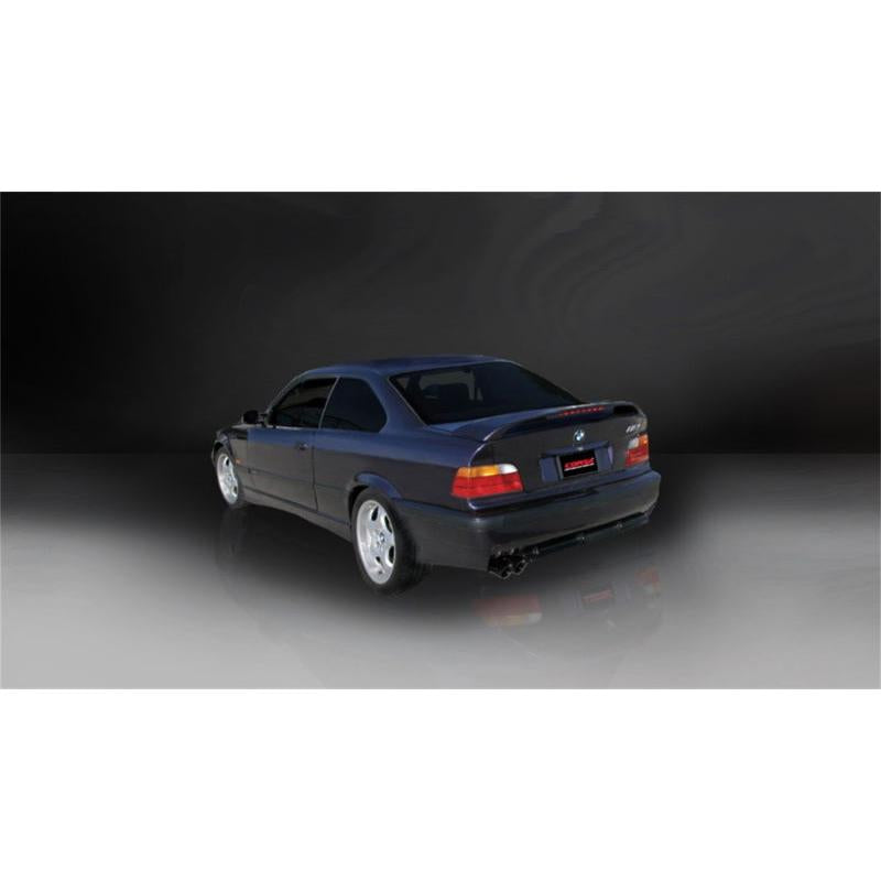 Corsa Sport Cat-Back Exhaust w/ Black Tips - 1992-1999 BMW 325, 328, E36 M3