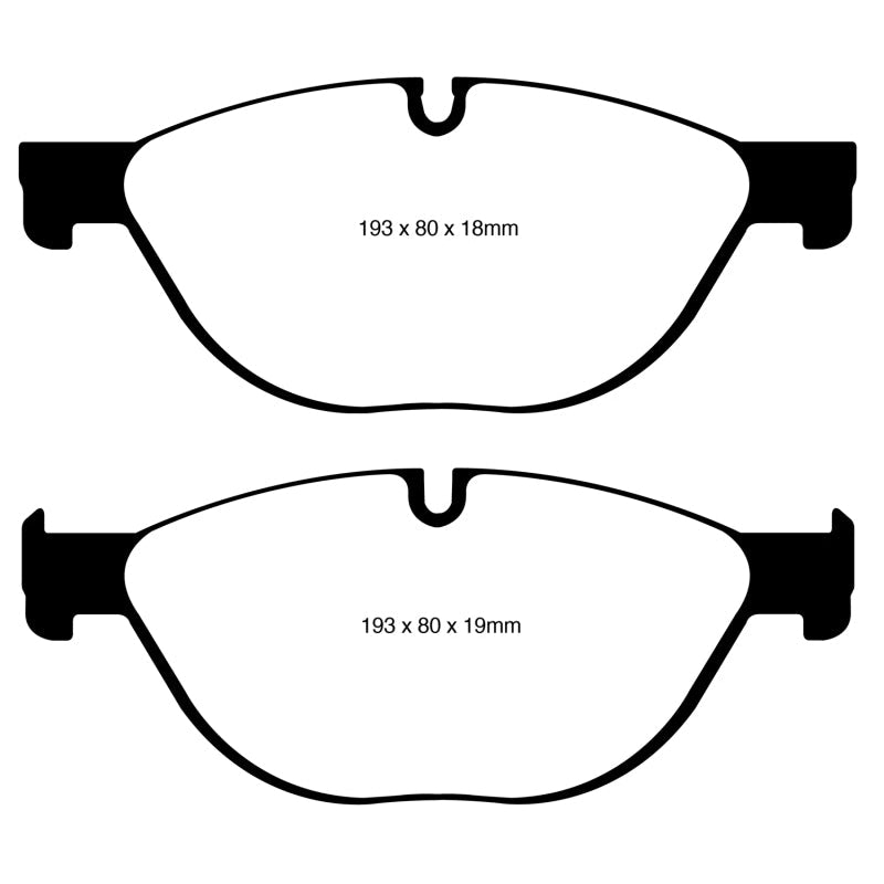 EBC Redstuff Brake Pads -  12-13 BMW 528 2.0 Turbo (F10) Performance - Front Brake Pads