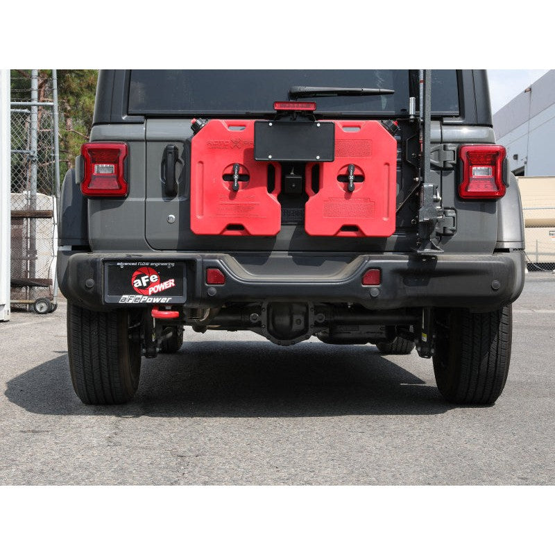 aFe MACH Force-Xp Axle-Back Exhaust System w/NoTip 18-20 Jeep Wrangler L4-2.0T / V6-3.6L