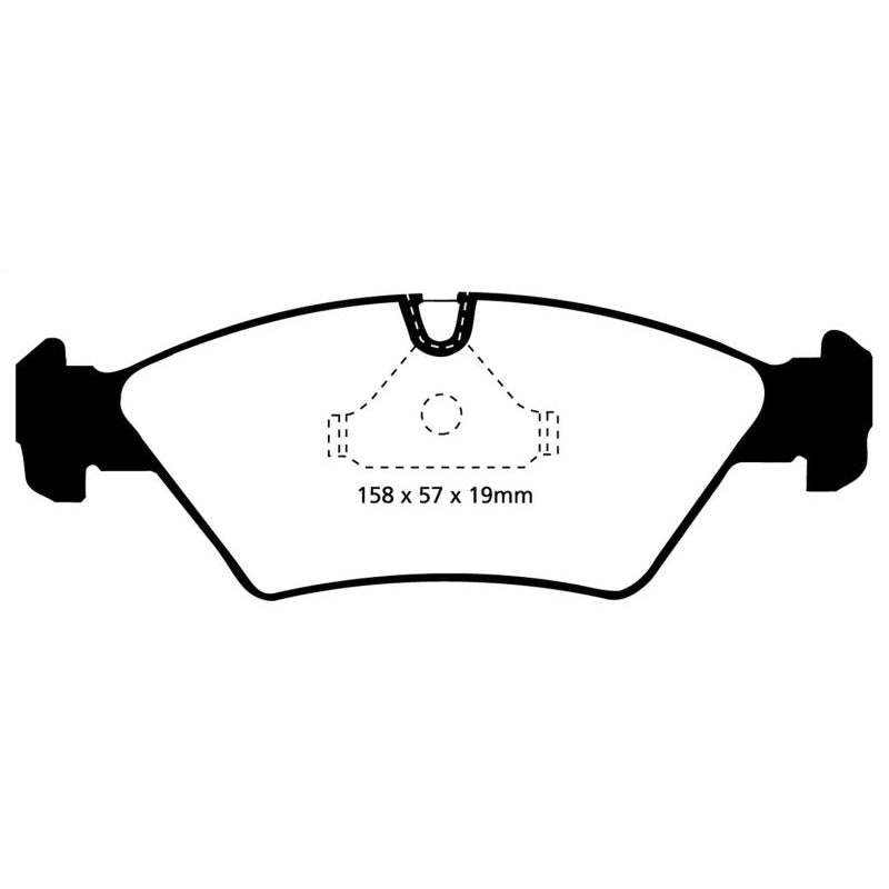 EBC Redstuff Brake Pads -  87-91 BMW M3 2.3 (E30) - Front Brake Pads
