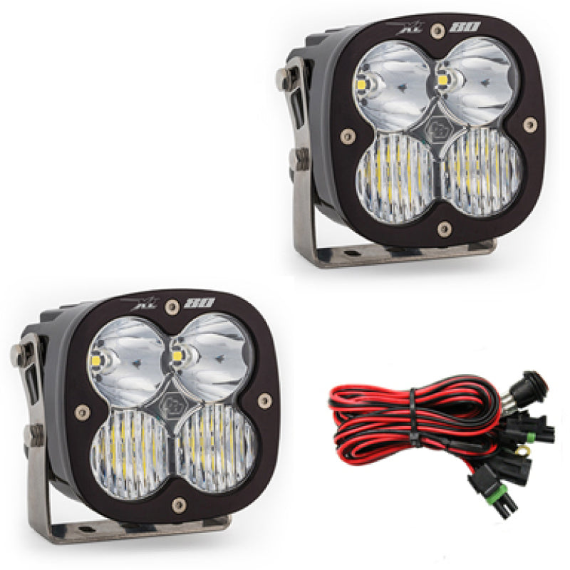 Baja Designs XL80 Series Driving Combo Pattern Pair LED Light Pods - T1 Motorsports