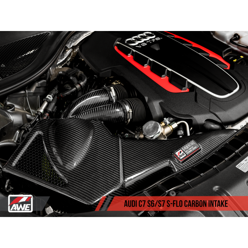 AWE Tuning Audi C7 S6 / S7 4.0T S-FLO Carbon Intake V2 - T1 Motorsports