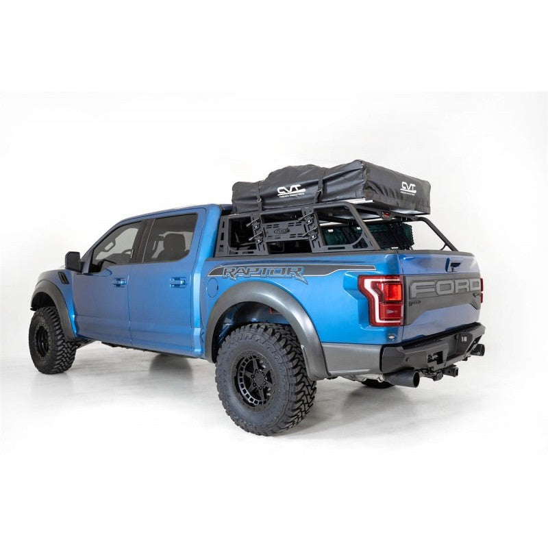 Addictive Desert Designs 2015+ Ford F-150 Overlander Chase Rack w/ 3rd Brake Light - Hammer Black