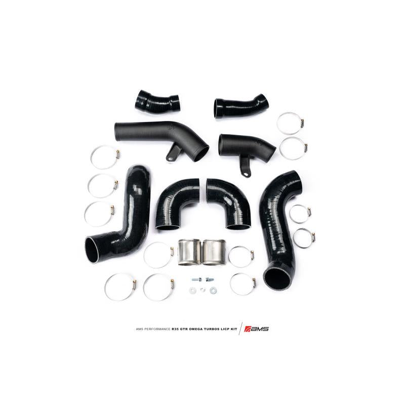 AMS Performance  Nissan R35 GTR Omega Turbo Kit 3in Lower Intercooler Pipes