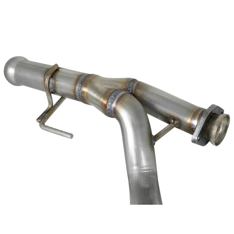 aFe POWER Twisted Steel Y-Pipe 2-1/4in 409 SS Exhaust System 2018 Jeep Wrangler (JL) V6-3.6L