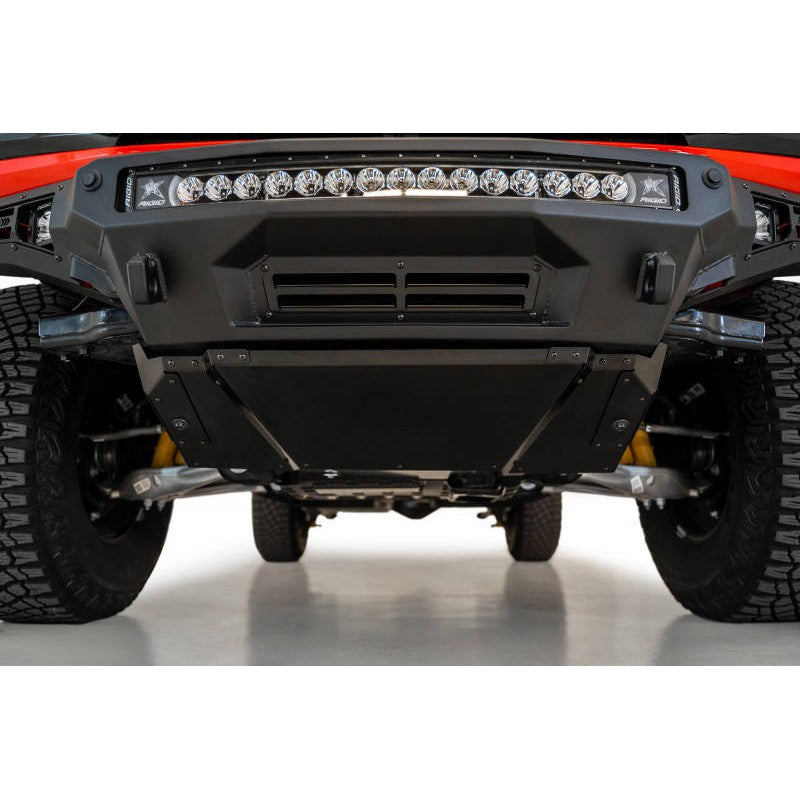 Addictive Desert Designs 2021+ Ford Bronco Stealth Fighter Front Bumper Skid Plate Kit - T1 Motorsports