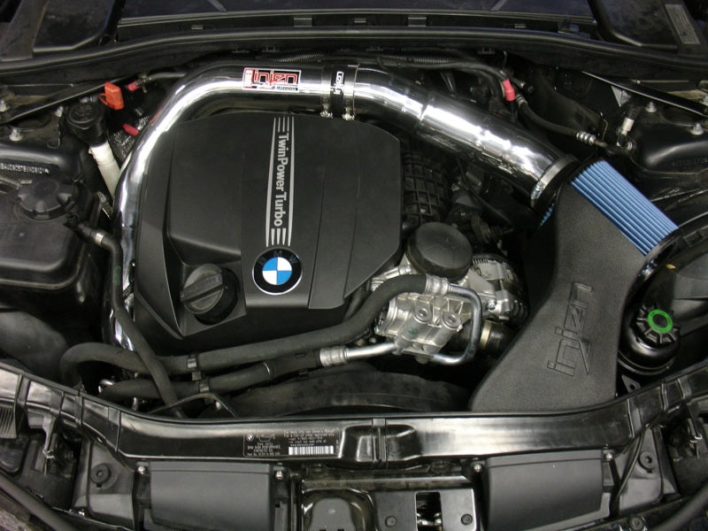 Injen 11 BMW E82 135i (N55) Turbo/E90 335i Wrinkle Black Tuned Air Intake w/ MR Tech, Air Fusion - T1 Motorsports