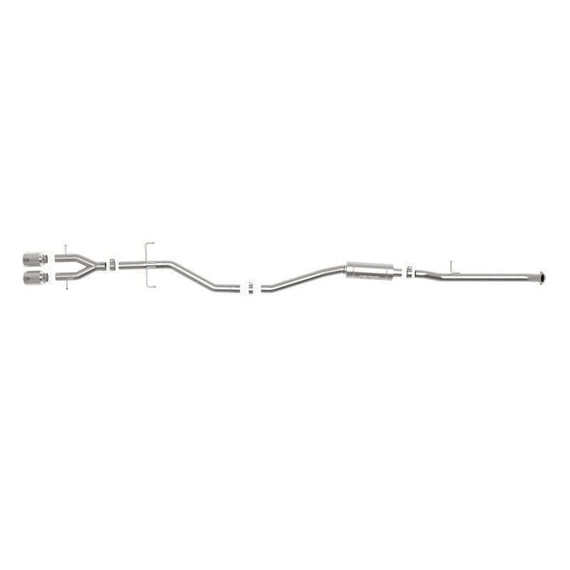 aFe Takeda 2.5in 304SS Cat-Back Exhaust System 17-20 Honda Civic SI Coupe L4-1.5L (t) - Polished Tip