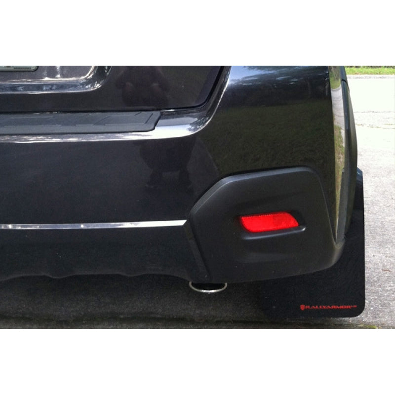 Rally Armor 13-17 Subaru XV Crosstrek Red Mud Flap w/ White Logo - T1 Motorsports