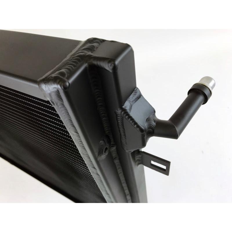 CSF BMW B58/B48 Front Mount Triple-Pass Heat Exchanger w/Rock Guard - Black - T1 Motorsports