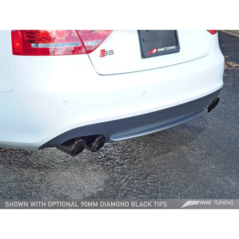 AWE Tuning Audi B8.5 S5 3.0T Touring Edition Exhaust System - Diamond Black Tips (90mm)