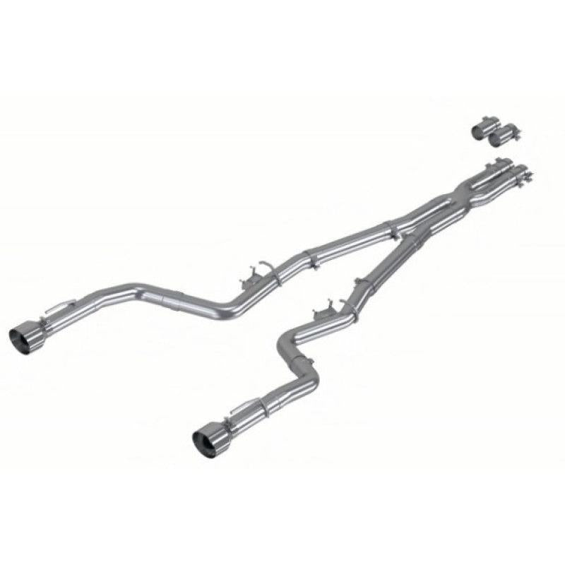 MBRP 17-21 Charger 5.7L/6.2L/6.4L 3in Race Profile Cat-Back w/ Dual Tips Aluminized Steel Exhaust - T1 Motorsports